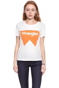 WRANGLER T SHIRT DAMSKI FESTIVAL TEE TANGERINE W7016EVUJ