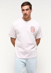MĘSKA KOSZULKA MUSTANG T-Shirt NADRUK Collab Orchid Hush 1014957 8056