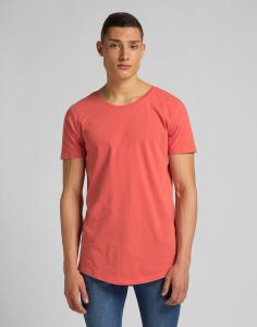 MĘSKI T-SHIRT LEE ELONGATED TEE WASHED RED L62JEPQM