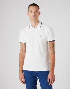 WRANGLER POLO SHIRT MĘSKA KOSZULKA POLO POLÓWKA LOGO WORN WHITE W7BHK4W02 112330858