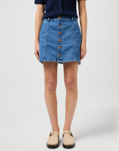 DAMSKA SPÓDNICA WRANGLER DENIM MINI SKIRT MID WASH 112352524