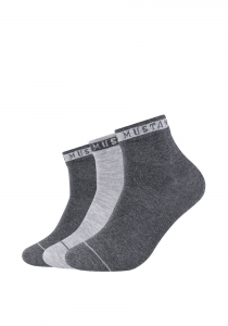 3 pack Męskie Skarpety MUSTANG dark grey mix MU32018 – 9703