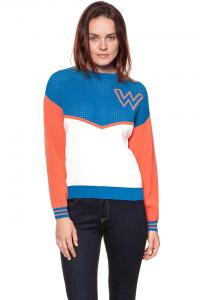 DAMSKI SWETER WRANGLER POINTELLE KNIT DEEP WATER W8106PXDF 112132223