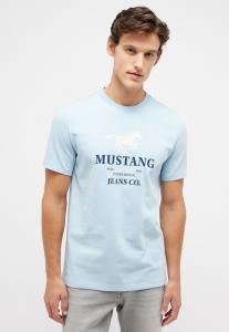 MĘSKA KOSZULKA MUSTANG T-shirt LOGO NADRUK Austin Angel Falls 1014944 5283