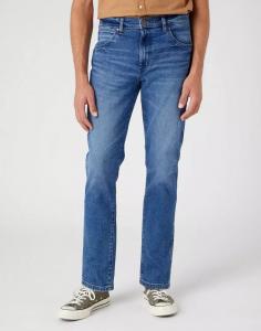 WRANGLER LARSTON MĘSKIE SPODNIE JEANSOWE JEANSY SMOKE SEA W18SYLZ71 112330754