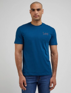 LEE MEDIUM WOBBLY TEE MĘSKA KOSZULKA T-SHIRT ROYAL TEA 112341712