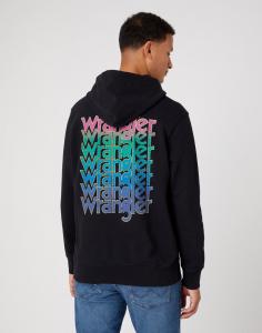 WRANGLER GRAPHIC HOODIE MĘSKA BLUZA LOGO NADRUK W674I4100