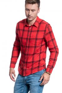 KOSZULA MĘSKA WRANGLER LS 1PKT SHIRT FORMULA RED W5A1ORXWO