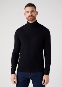 WRANGLER ROLL NECK KNIT MĘSKI SWETER BLACK W8D42P100