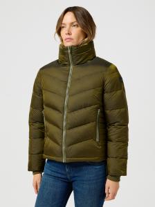WRANGLER DAMSKA KURTKA ZIMOWA WRANGLER SHORT PUFFER JACKET IVY GREEN 112356502