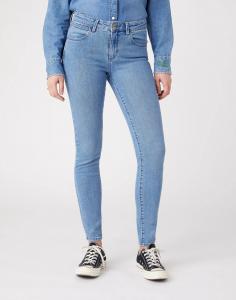 SPODNIE DAMSKIE WRANGLER SKINNY INDIGO SKY W28KKR29G 112128293