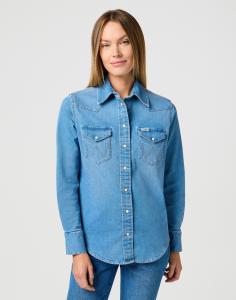 WRANGLER DAMSKA KOSZULA JEANSOWA WRANGLER WESTERN SHIRT SOFT EARTH 112362327