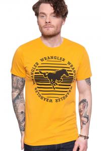 WRANGLER T-SHIRT CIRCLE TEE GOLDEN ROD W7MFD3X1K 112131924