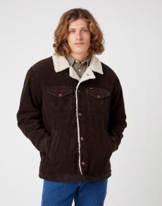 WRANGLER SHERPA JACKET MĘSKA KURTKA PRZEJŚCIOWA DELICIOSO BROWN W445AHH38