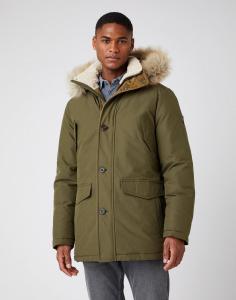 ZIMOWA KURTKA WRANGLER PARKA JACKET IVY GREEN W4D0WXXIX 112141353