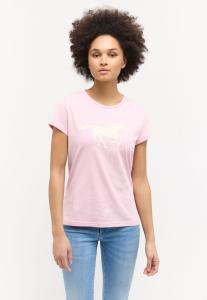 DAMSKA KOSZULKA MUSTANG LOGO T-shirty Loa Cameo Pink 1015161 8064
