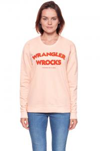 BLUZA WRANGLER DAMSKA WROCKS SWEAT PEACH PARFAIT W601OHYUD 112130375