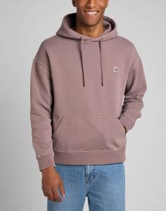 LEE CORE LOOSE HOODIE MĘSKA BLUZA KLASYCZNA LOGO KAPTUR PURPLE STORM L84WTJ70