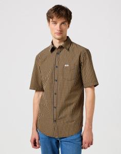 WRANGLER SS 1 PKT SHIRT MĘSKA KOSZULA W KRATĘ DIJON 112350483 W5K0016819