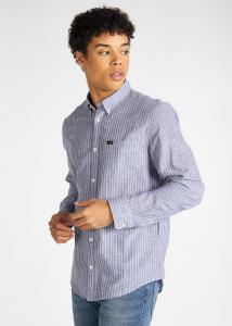 LEE BUTTON DOWN MĘSKA KOSZULA DŁUGI RĘKAW REGULAR FIT NAVY L880DB35