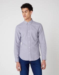WRANGLER LS1PKT BUTTON DOWN MĘSKA KOSZULA LUNAR ROCK GREY W5F33ZXKH 112130121