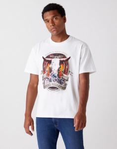 MĘSKI T-SHIRT WRANGLER SS SEASONAL TEE REAL WHITE W7ADGFXW1