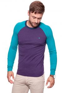 MĘSKI SWETER WRANGLER RAGLAN KNIT PURPLE PENNANT W86152PWT