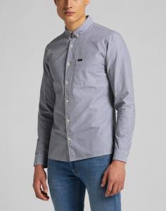 MĘSKA KOSZULA MATERIAŁOWA LEE SLIM BUTTON DOWN CLOUDBURST GREY L66XNFJE