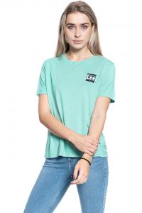 DAMSKI T-SHIRT LEE RELAXED FIT TEE AGATE GREEN L40CBWNB 112108497