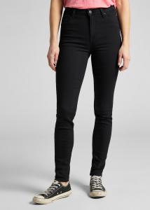 LEE SCARLETT HIGH DAMSKIE SPODNIE JEANSOWE BLACK RINSE 28 L626AE47 112114135