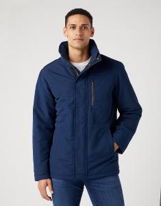 WRANGLER BODYGUARD JACKET MĘSKA KURTKA ZIMOWA Z KAPTUREM CIEPŁA NAVY W40BWW114