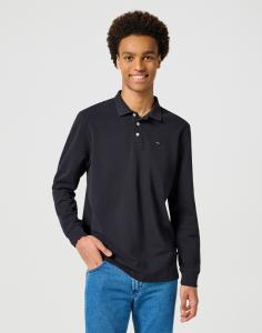 MĘSKI LONGSLEEVE WRANGLER LS POLO BLACK 112355057