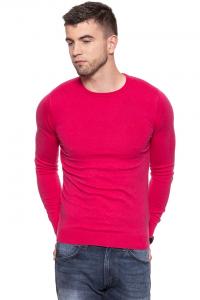 MĘSKI SWETER WRANGLER CREW KNIT BRIGHT ROSE W85672PVC