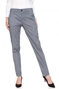 SPODNIE LEE DAMSKIE SLIM CHINO NAVY PINSTRIPE L310YACK 112106954