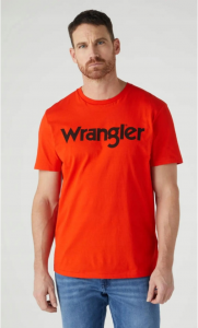 WRANGLER LOGO TEE MĘSKI T-SHIRT KOSZULKA Z NADRUKIEM LOGO W7X1D3R42 112328985