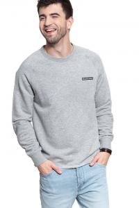 MĘSKA BLUZA MUSTANG BEN C SMALL LOGO MID GREY MELANGE 1008540 4140