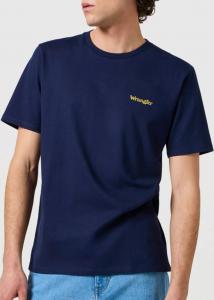 WRANGLER MĘSKA KOSZULKA WRANGLER SMALL LOGO TEE NAVY 112362369