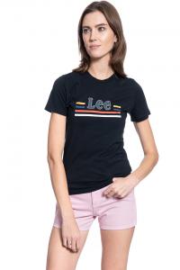 DAMSKI T-SHIRT LEE ESSENTIAL SLIM TEE BLACK L41HEP01 112108959
