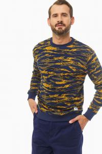 LEE SEASONAL CAMO SWS MĘSKA BLUZA BEZ KAPTURA WASHED BLUE L80ASPLR 112121285
