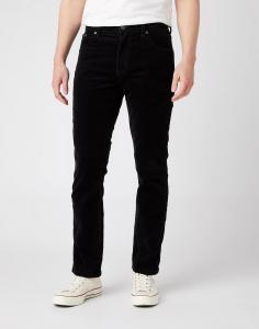 MĘSKIE SPODNIE SZTRUKSOWE WRANGLER TEXAS SLIM BLACK W12SEC100 112141146