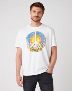 T-SHIRT MĘSKI WRANGLER SS CAR TEE WHITE W7APGF989