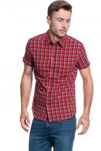 MĘSKA KOSZULA MATERIAŁOWA WRANGLER SS 1 PKT SHIRT FORMULA RED W5J11OXWO