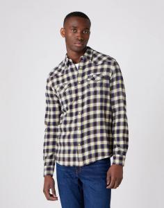 WRANGLER LS WESTERN SHIRT MĘSKA KOSZULA NAVY W5A0B3114 112129935