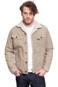 KURTKA ZIMOWA LEE SHERPA JACKET BEIGE L87AQM97 112122866