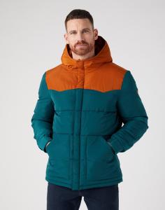 WRANGLER MĘSKA KURTKA ZIMOWA PUFFER JACKET DARK MATCHA 112341039