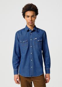WRANGLER MĘSKA KOSZULA WESTERN SHIRT DARK STONE 112357192 W5B4015411
