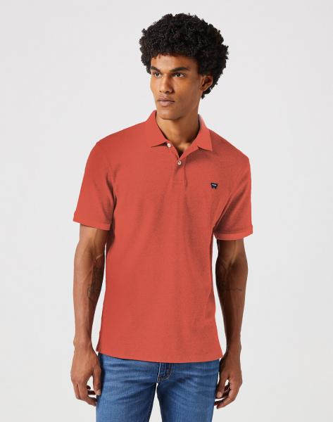 WRANGLER REFINED POLO SHIRT MĘSKA KOSZULKA POLO POLÓWKA BURNT 112352859