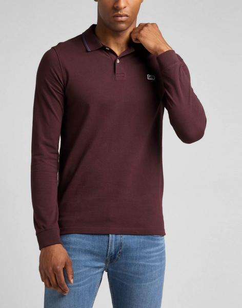 LEE LS PIQUE POLO MĘSKA KOSZULKA Z DŁUGIM RĘKAWEM LONGSLEEVE VELVET L61VRL74