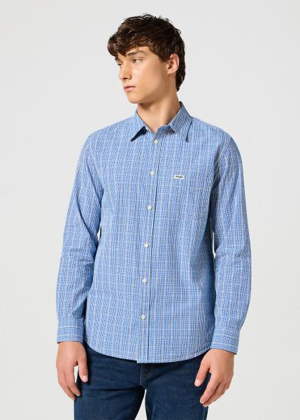 WRANGLER MĘSKA KOSZULA 1 PKT SHIRT BLUE 112357222