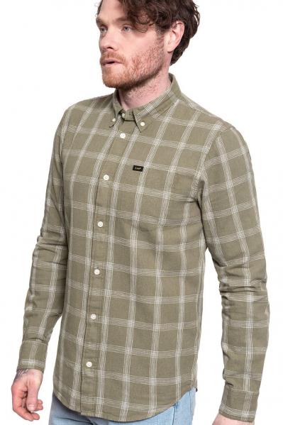 LEE LEE BUTTON DOWN MĘSKA KOSZULA UTILITY GREEN L880DANG